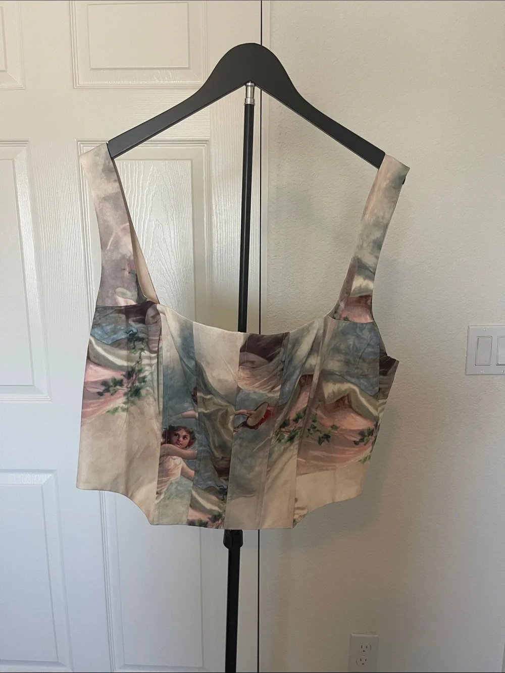 Fashion Nova Renaissance Print Corset Camisole - Neutral Multi - Picture 1 of 3